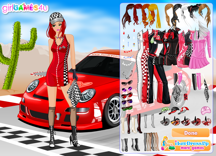 Racer Girl Dress Up