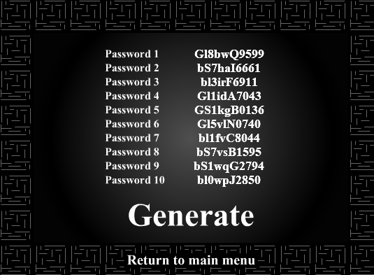 Random Password Generator