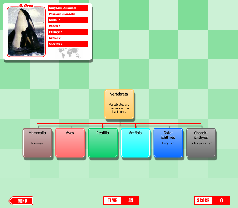 Mammals Classification Game