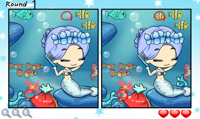 프리티걸인틀린그림찾기 - 인어공주프리티걸