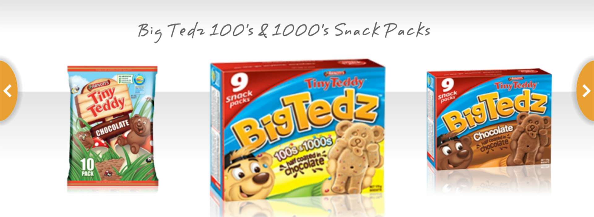 Arnott's Products: Tiny Teddy