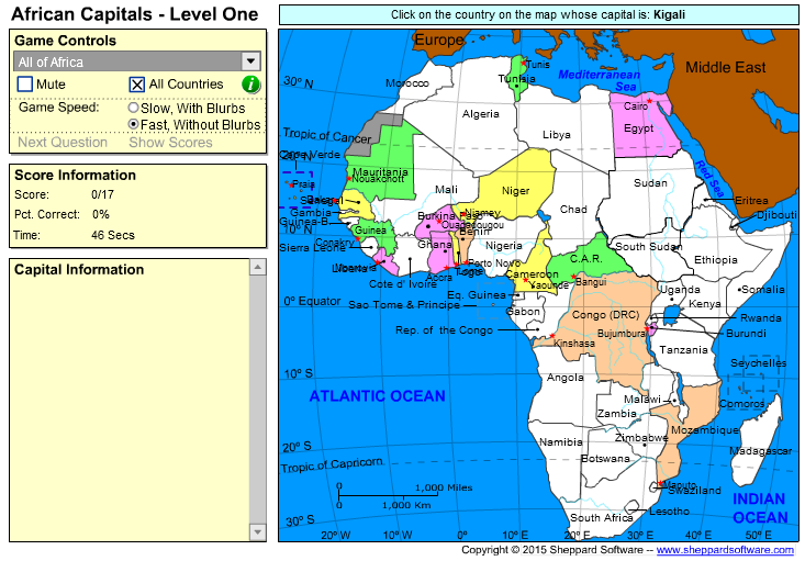 Geography of Africa - Capitals