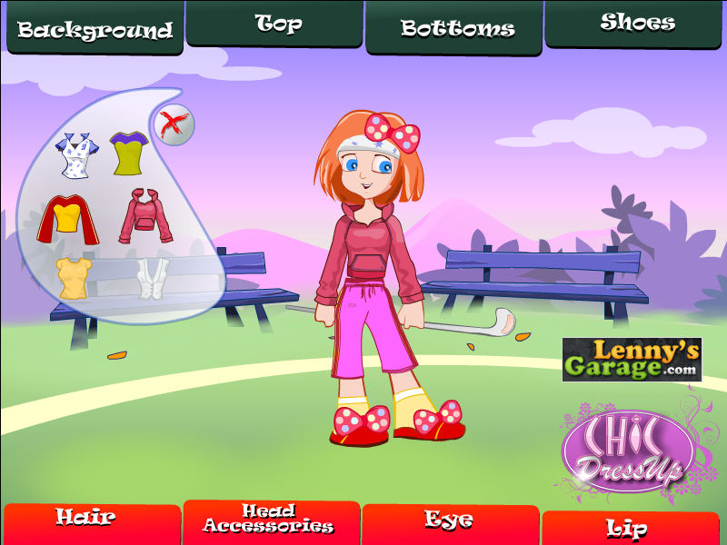 Sports Girl Dress Up