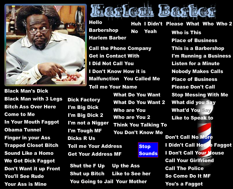 Harlem Barber Soundboard