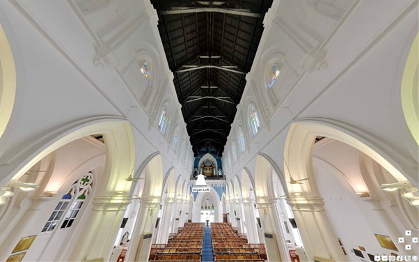 St Andrew's Cathedral Virtual Reality Image