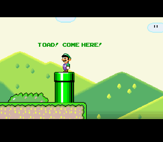 Super Mario World: Luigi Goes Pipes