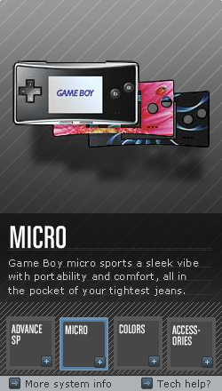 Nintendo Game Boy Advance SP and Game Boy Micro System Info