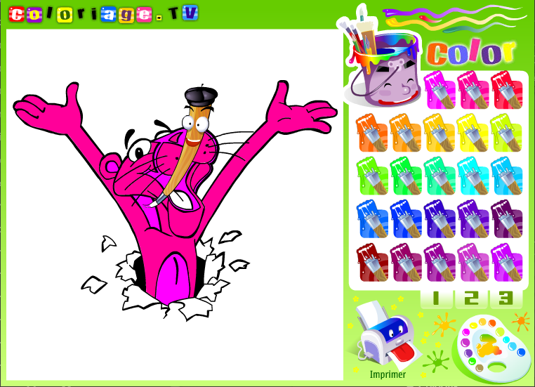 Pink Panther Coloring