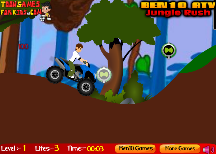 Ben 10 ATV Jungle Rush