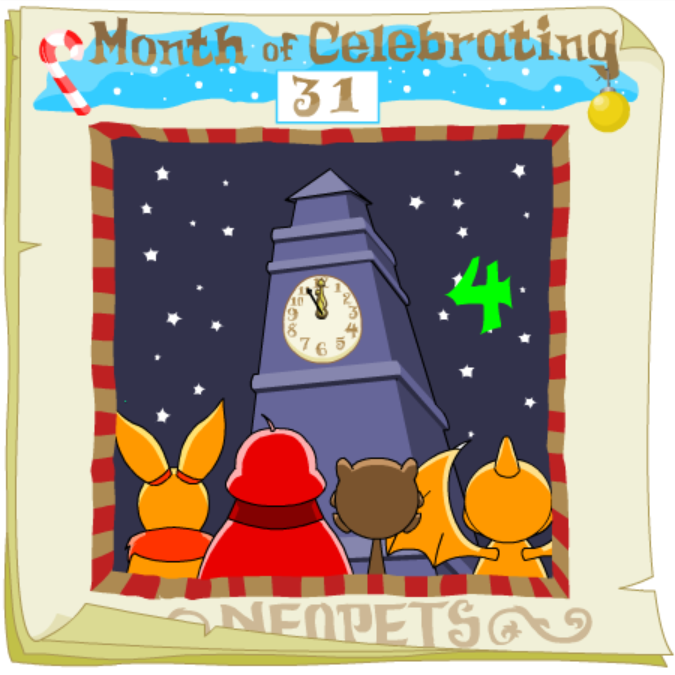 Neopets Advent Calendar 2001: Day 31