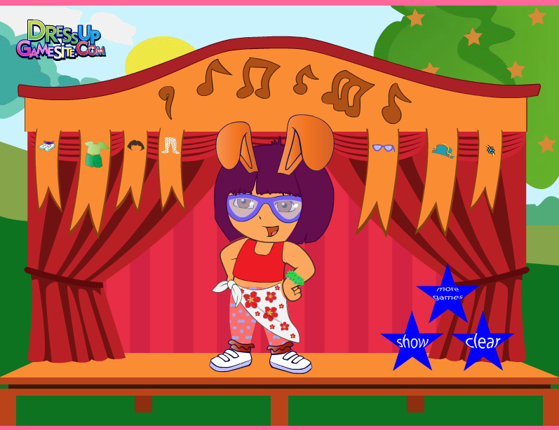 Dora on Stage Dress Up