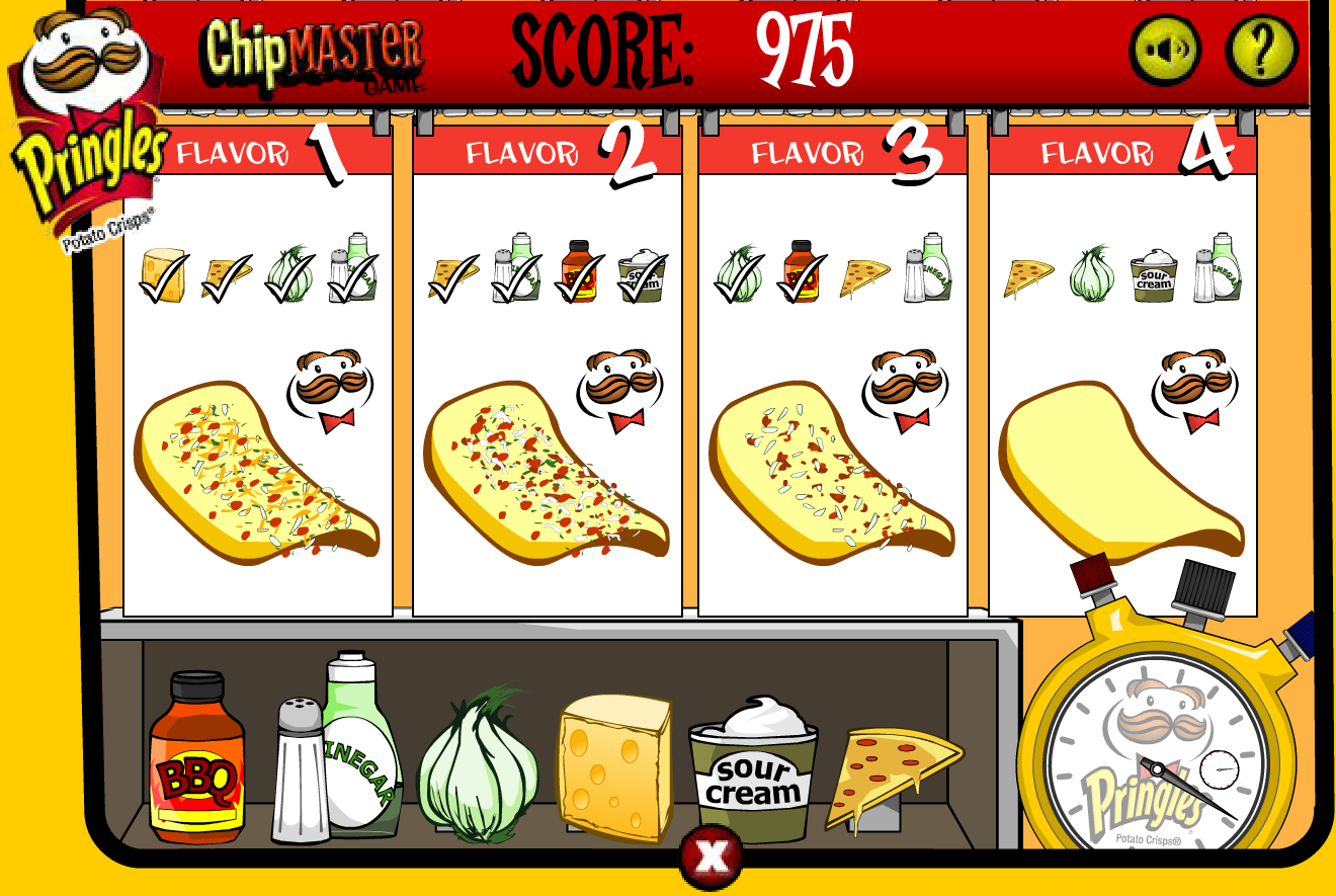 Pringles Potato Crisps ChipMaster Game