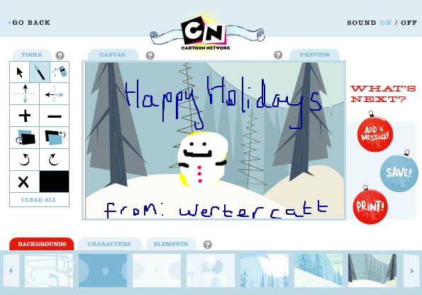 Cartoon Network - Holiday Design Workshop