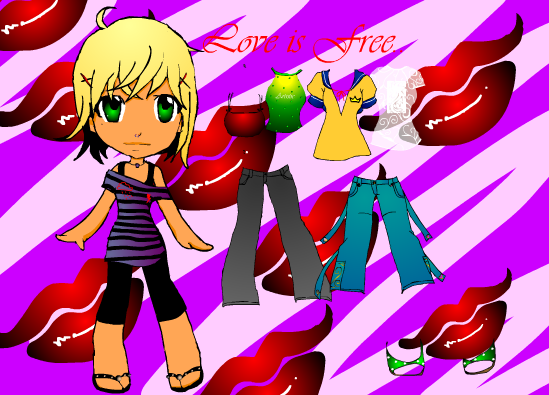 Creative gal dress up