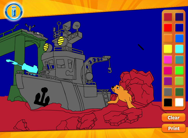 Imaginext Ocean Boat Coloring