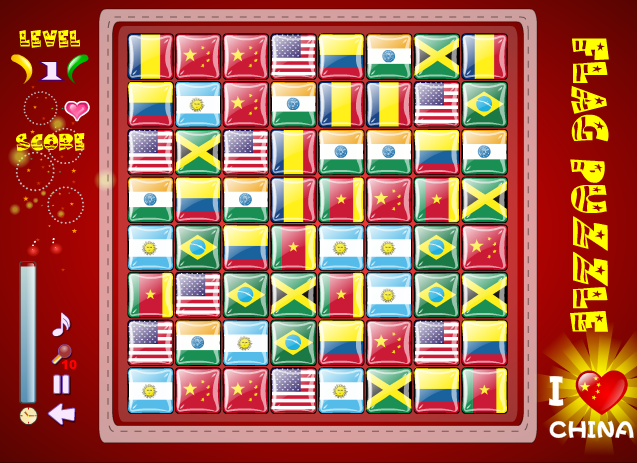 Flag Puzzle: I ❤ China
