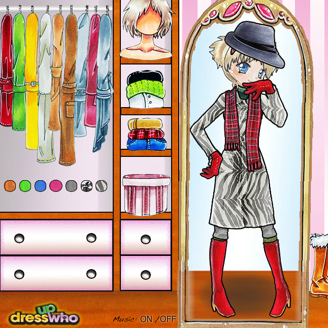 Peacoat / Trenchcoat Dressup Game