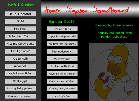 Homer Simpson Soundboard