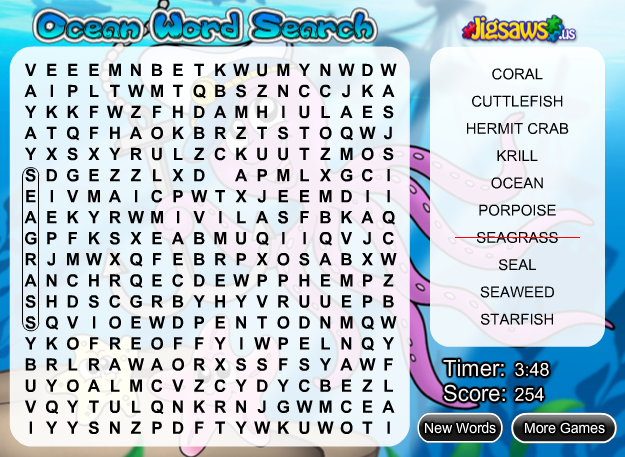 Ocean Word Search