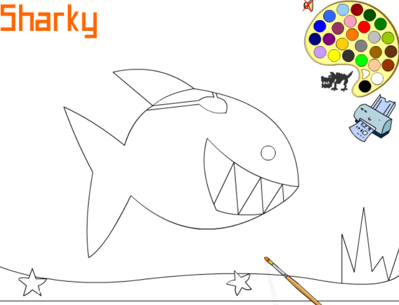 Sharky Coloring