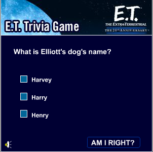 E.T. Trivia Game