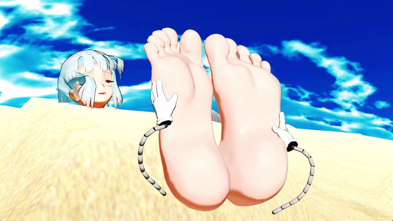 Animated MMD Kula Diamond's foot rub