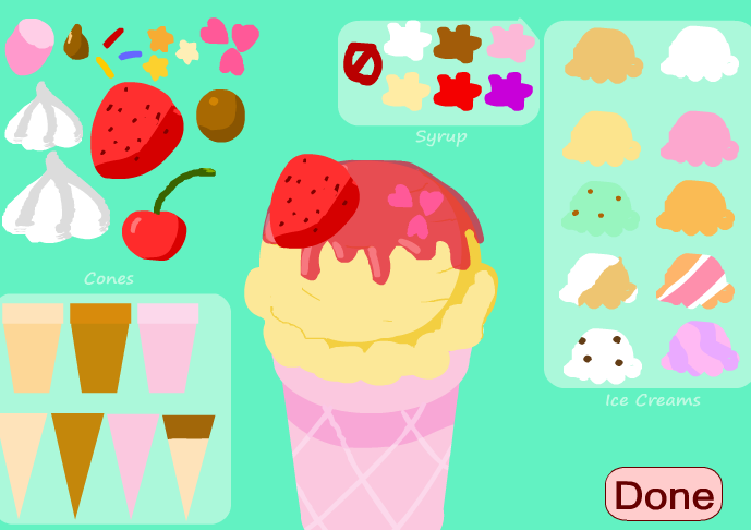 Ice Cream Cafe Game