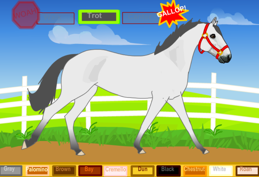 Horse Lunge Game: With Dressage