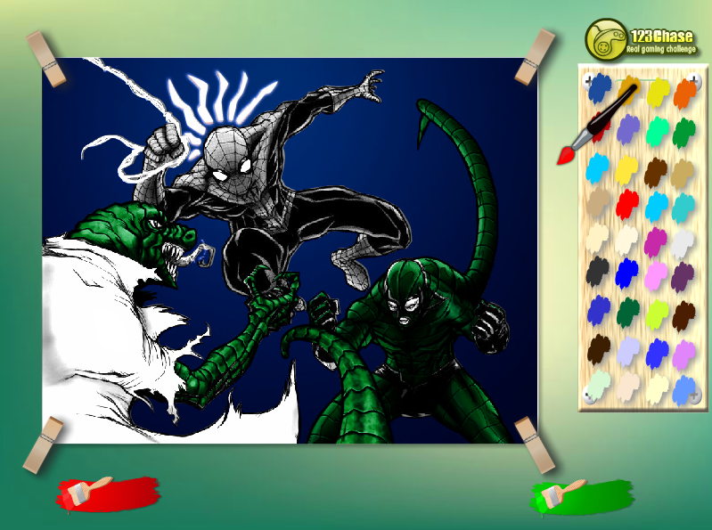 Lizard vs Scorpion Kids Coloring