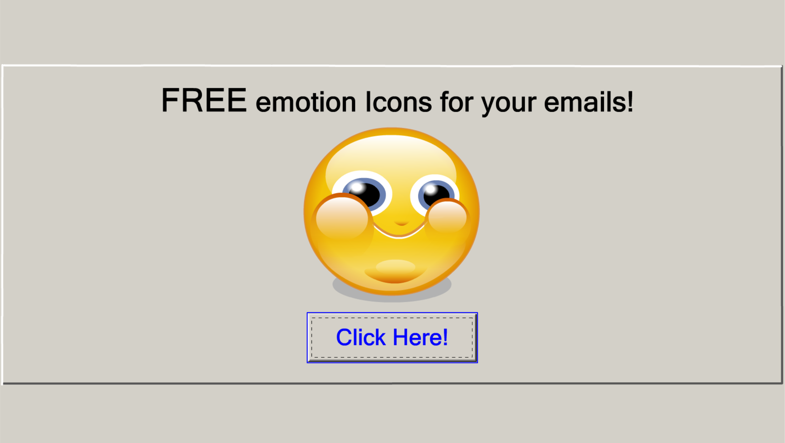 Free emotion Icons for your emails! Banner Ad