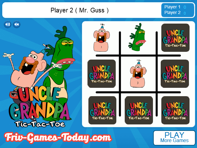 Uncle Grandpa Tic-Tac-Toe