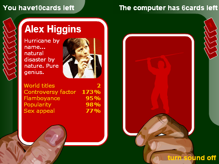 Dennis Taylor's Snooker Trumps