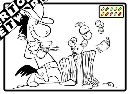 Cartoon Network Coloring: Quick Draw McGraw