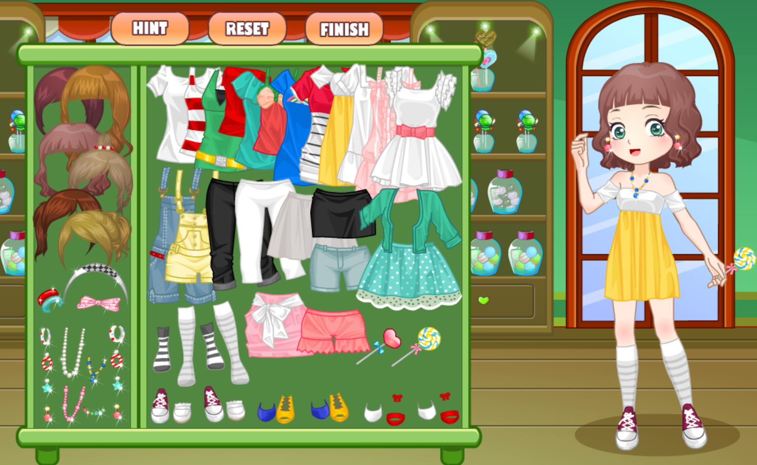 Candy Store Dress Up Game