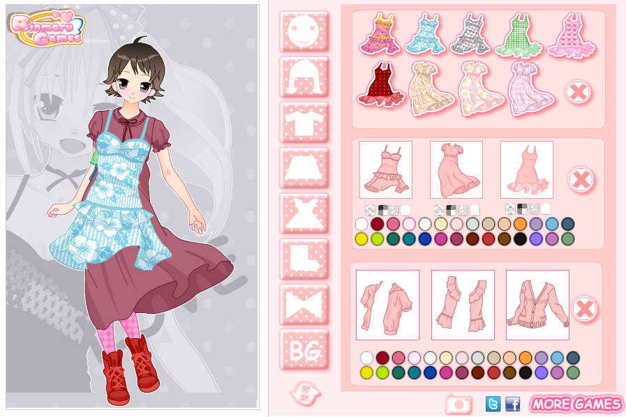 Cute Anime Girl Dress Up Game