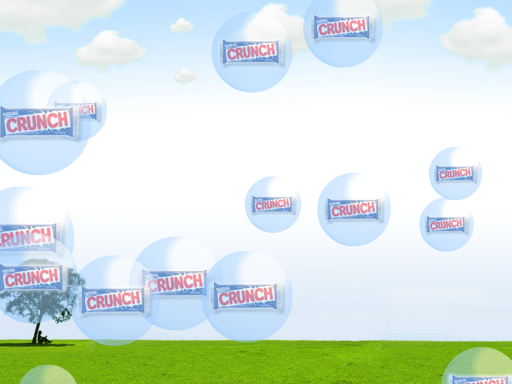 Nestle Crunch Bubbles Screensaver