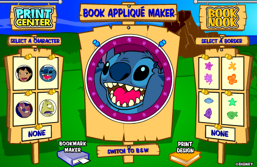 Print Center: Lilo & Stitch Book Nook