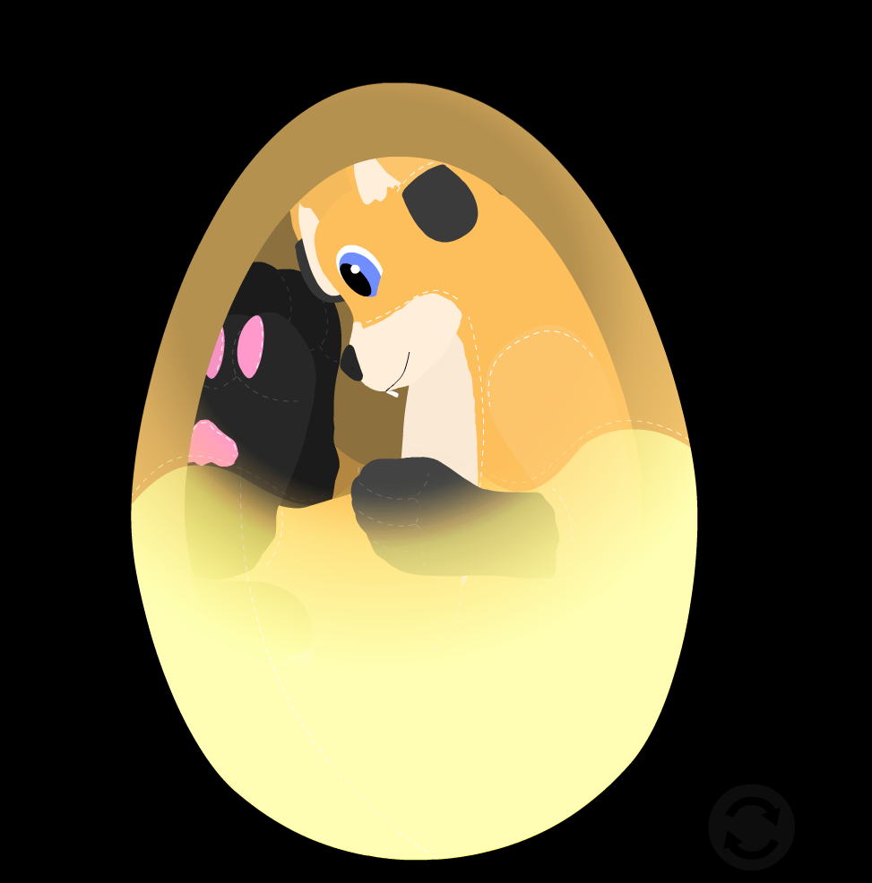 Trapped in a plush egg