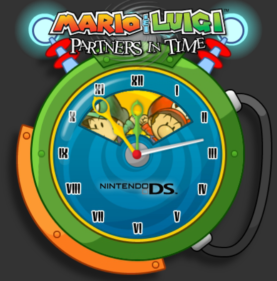 Mario & Luigi - Partners in Time Clock