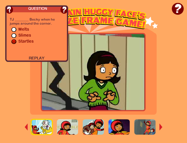 Captain Huggy Face's Freeze Frame Game!