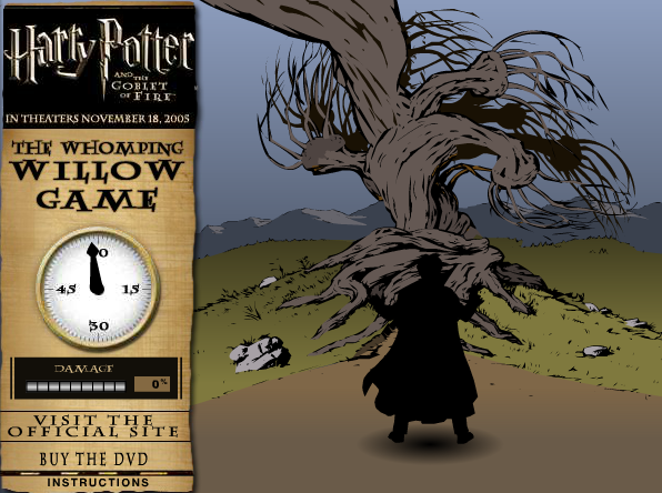 Harry Potter and the Goblet of Fire: The Whomping Willow Game