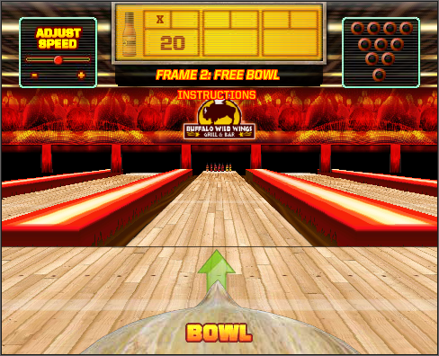 Buffalo Wild Wings 3D Bowling