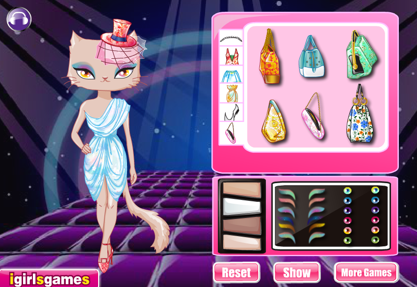Miss Cat Dress-up Game