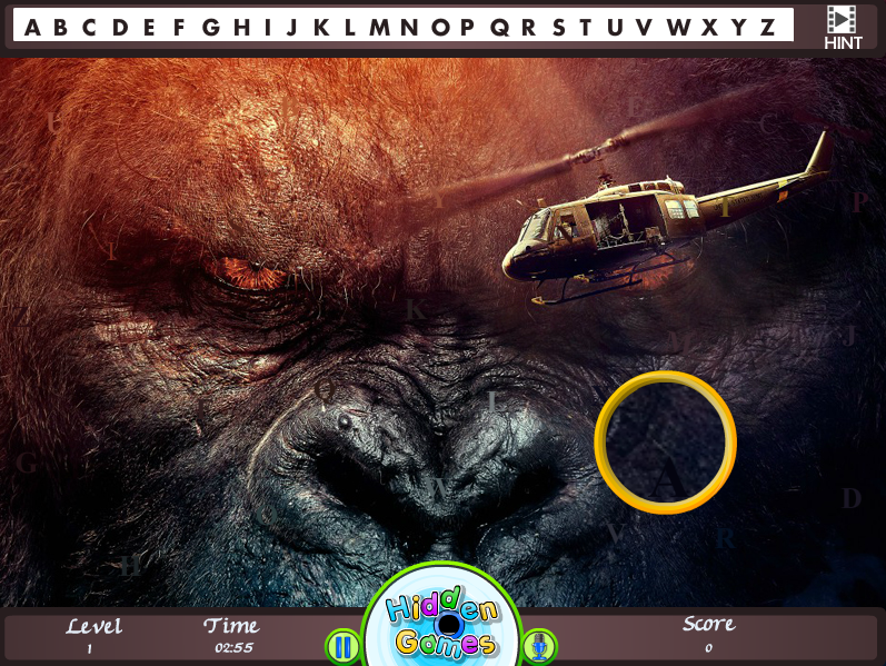 Kong Skull Island – Hidden Alphabets