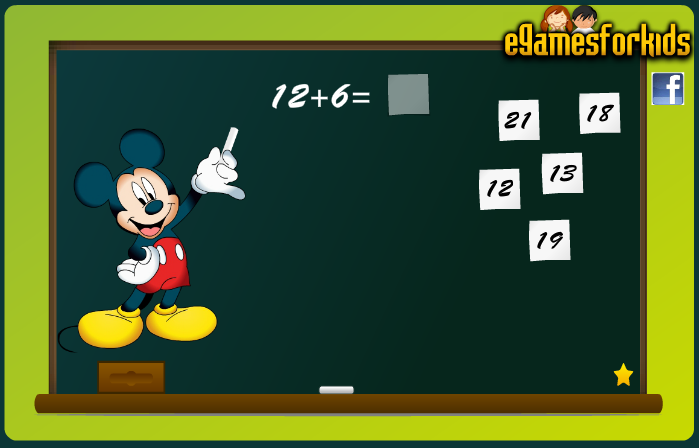 Mickey Mouse Math Game