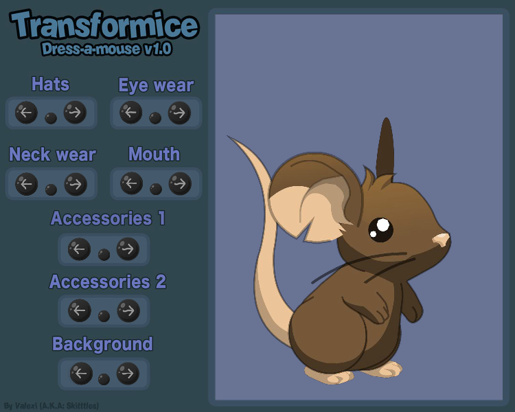 Transformice: Dress-a-mouse