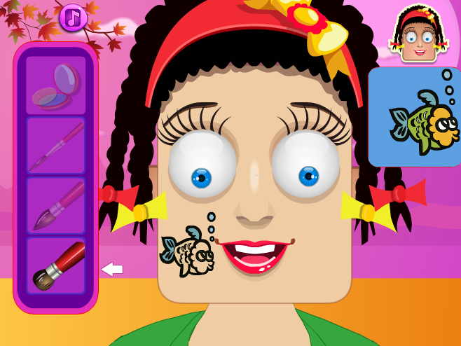 Zoe's Thanksgiving Face Painting