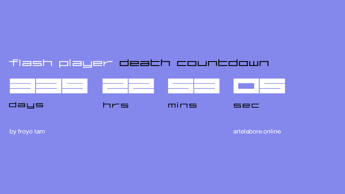 Flash Player Death Countdown