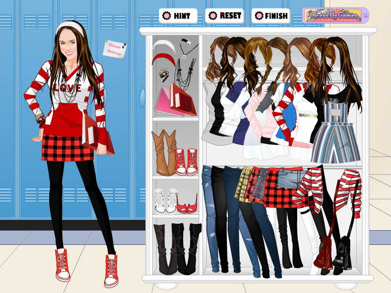 Dress Up Games Favorite Celebs Vol. 1: Miley Goes to School