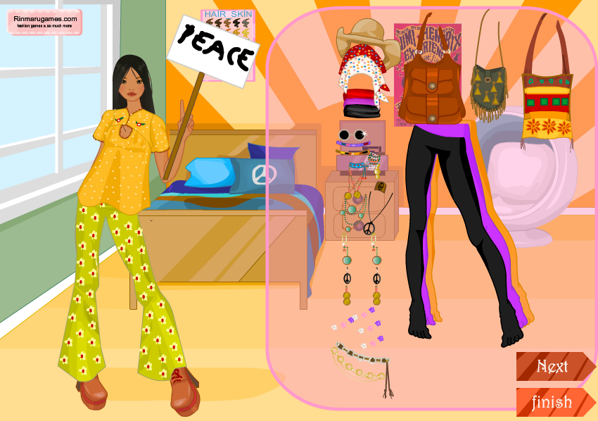 70's Fashion Dress Up Game